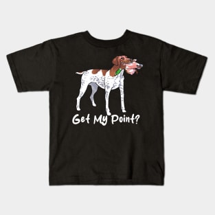 Camo Canine Get My Point, German Shorthaired Pointers Tee Trend Kids T-Shirt